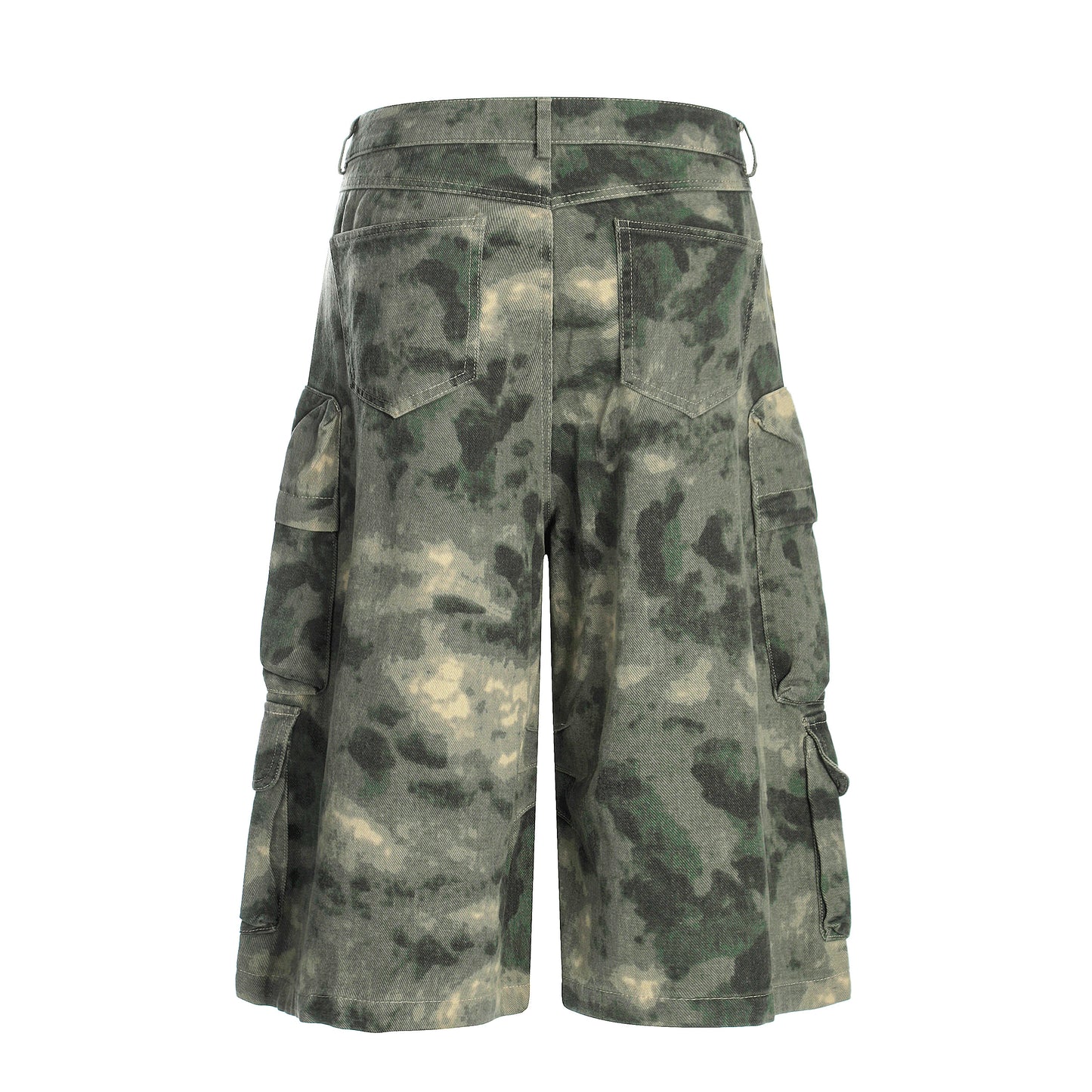 Camo-Print Baggy Cargo Jorts - Santo 