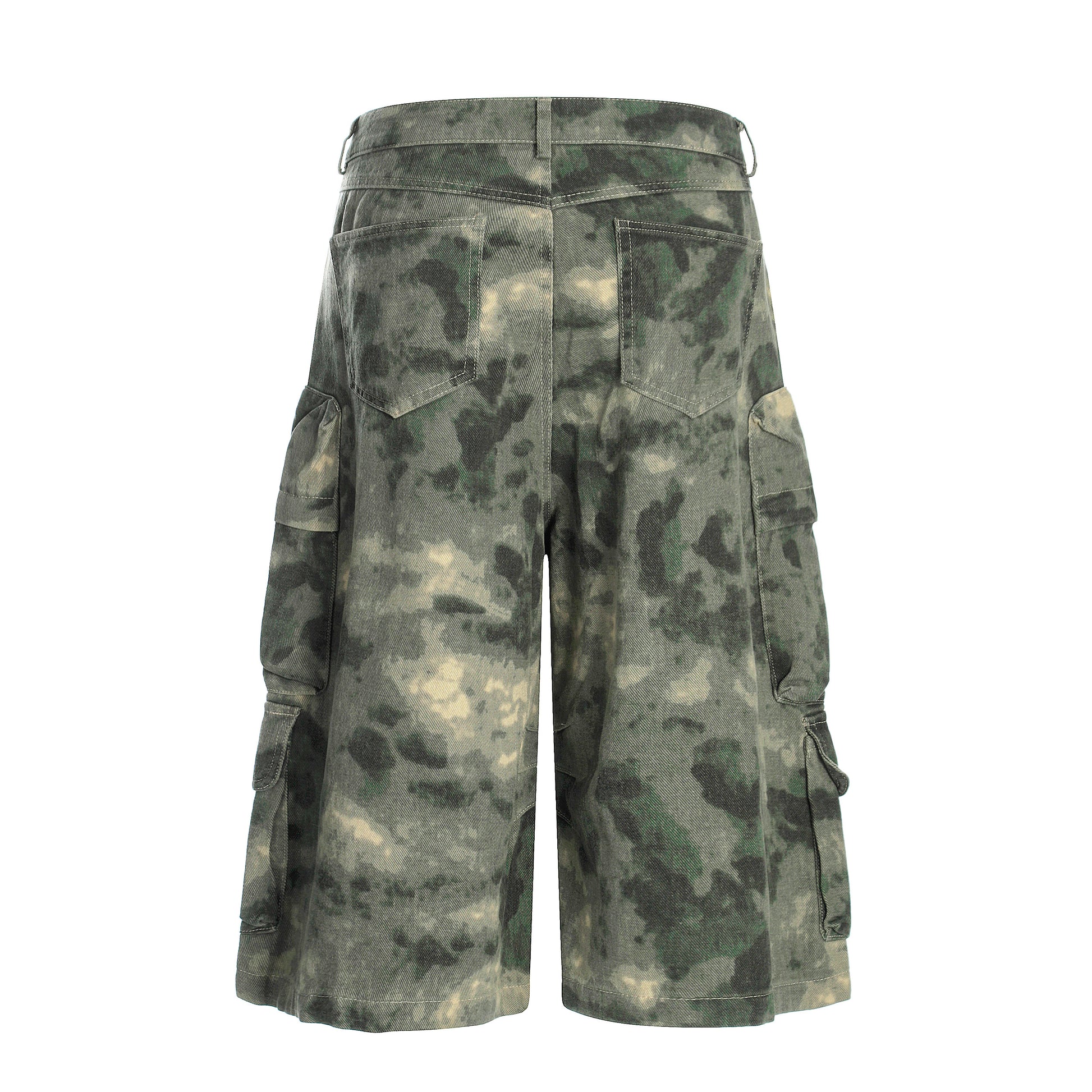 Camo-Print Baggy Cargo Jorts - Santo 