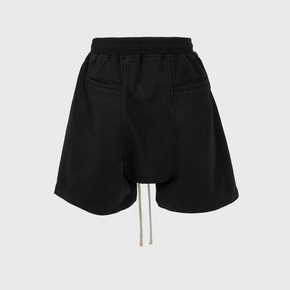 Retro Functional Zipper Slit Jort