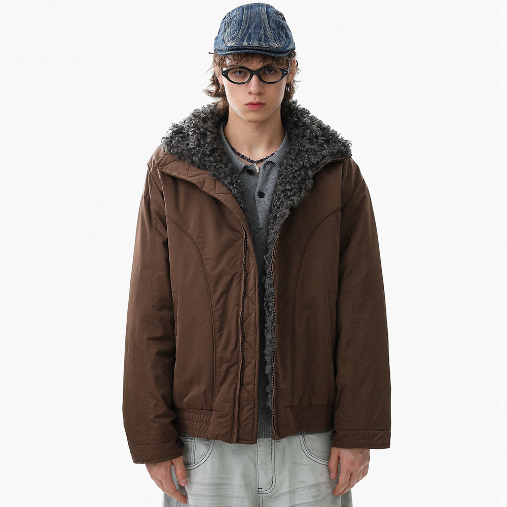 Fleece-Lined | Stand Collar Jacket