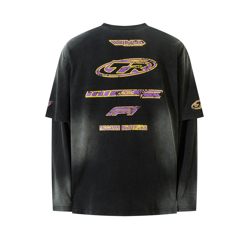 Racing Edge | Metallic Graphic Sweatshirt