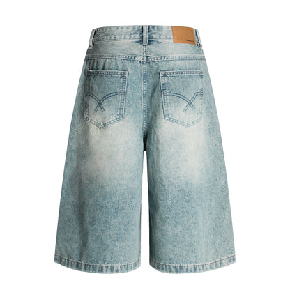 Starlight | Streetwear Star Print Denim Shorts
