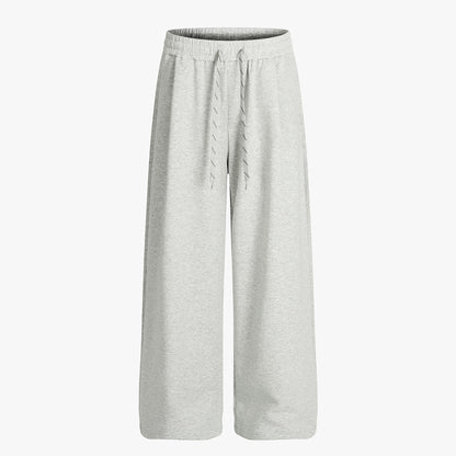 Drawstring Wide Leg Relaxed Sweatpants