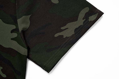 Camouflage Script Loose Graphic T-Shirt