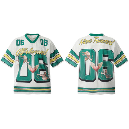 Sports Jersey V-Neck T-Shirt