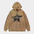 Spray Star | Zip Up Hoodie - Santo 