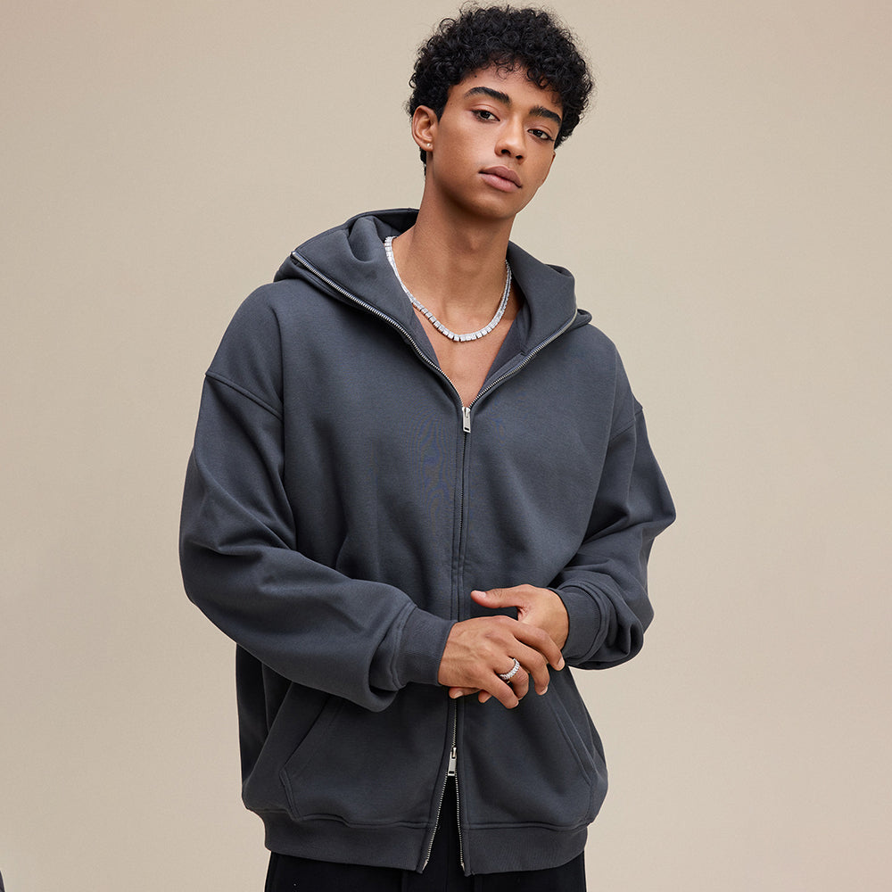 Windproof Mask | Oversized Zip Up Hoodie - Santo 