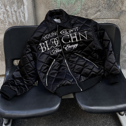 Pearl Lettered | Quilted Padded Jacket
