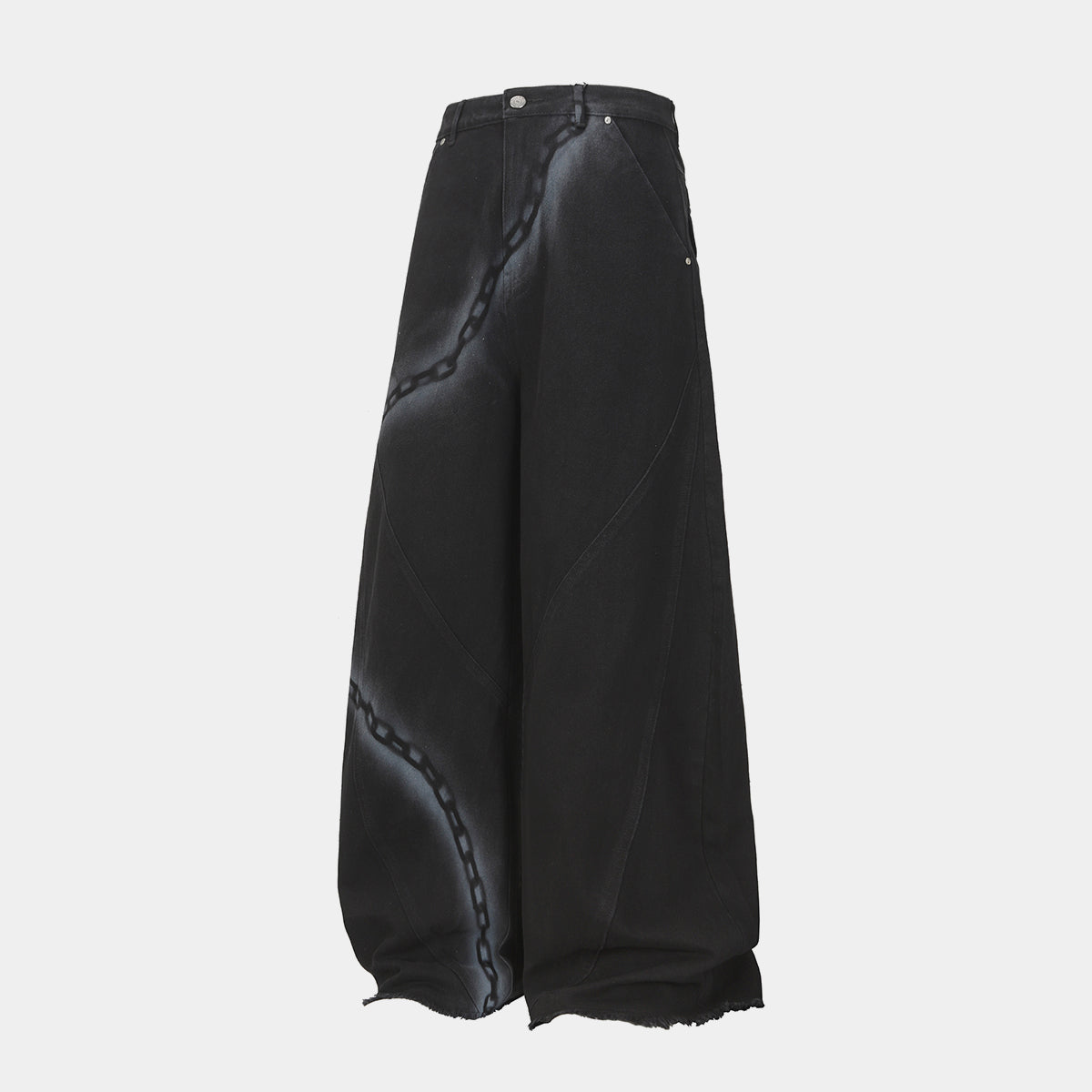 Chain Print | Baggy Jeans - Santo 