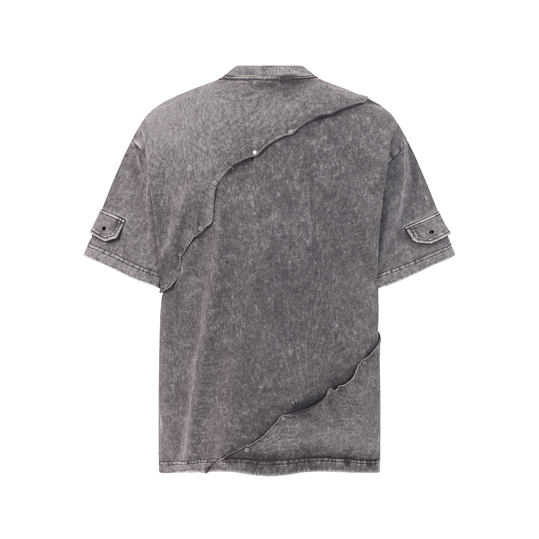 Panel Cotton Stitch T-Shirt