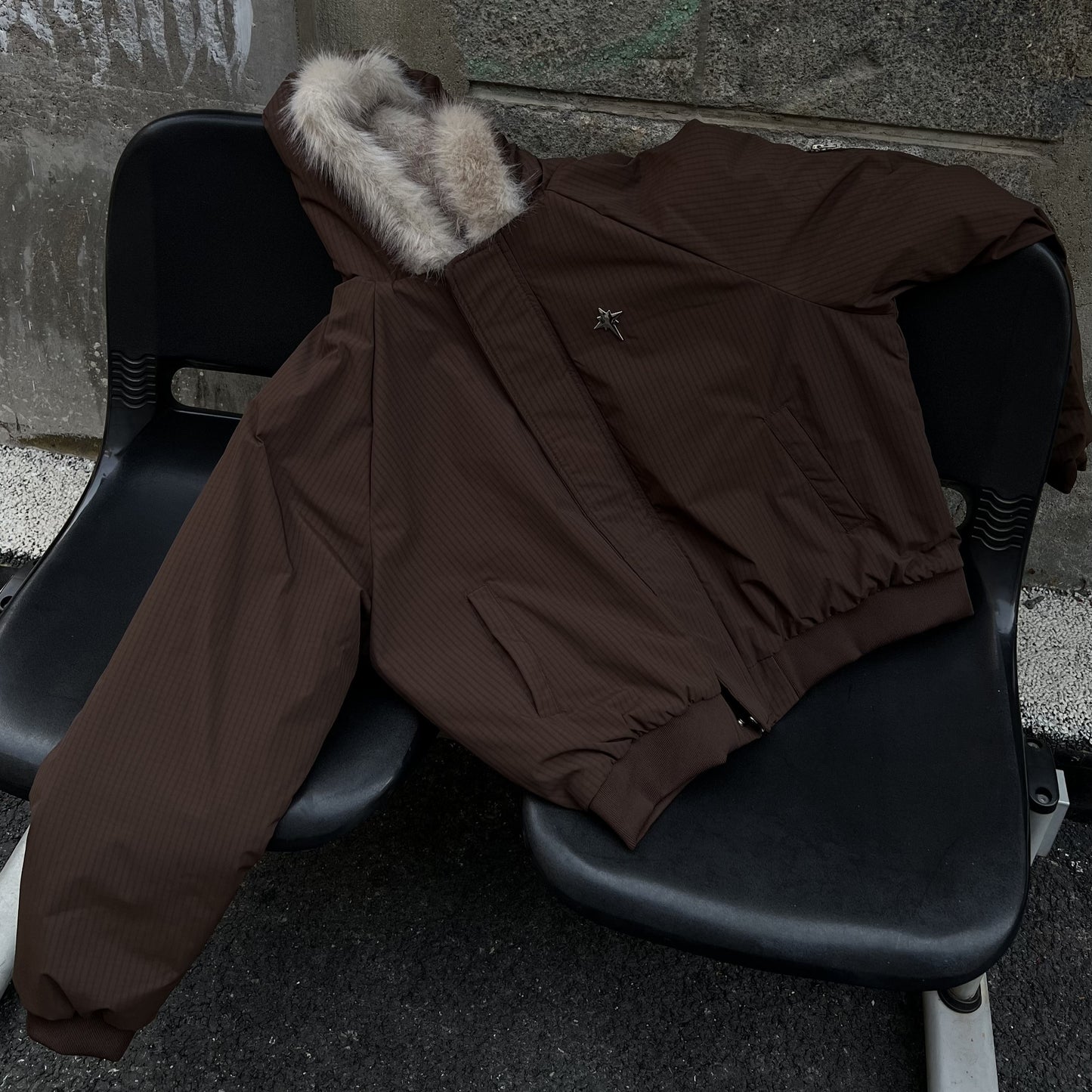 Star Rivets| Padded Bomber Jacket