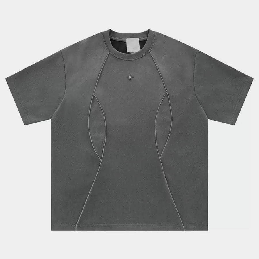 Futuristisches | Hip Hop Star Nieten-T-Shirt