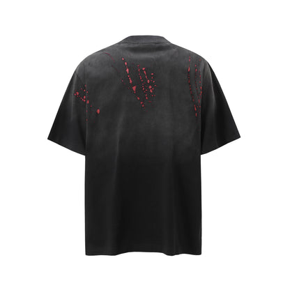 Splatter Graphic | Black T-Shirt - Santo 