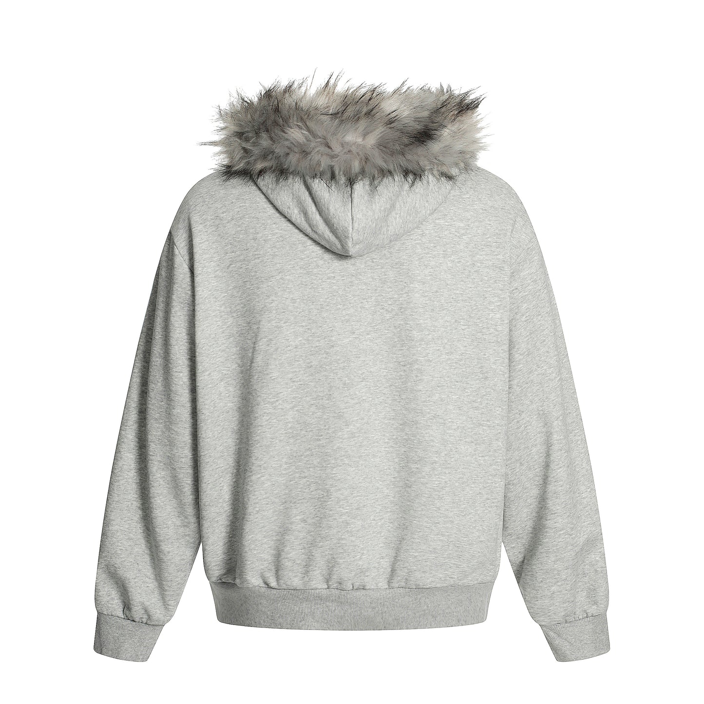 Gothic Fur Collar | Zip Up Hoodie - Santo 