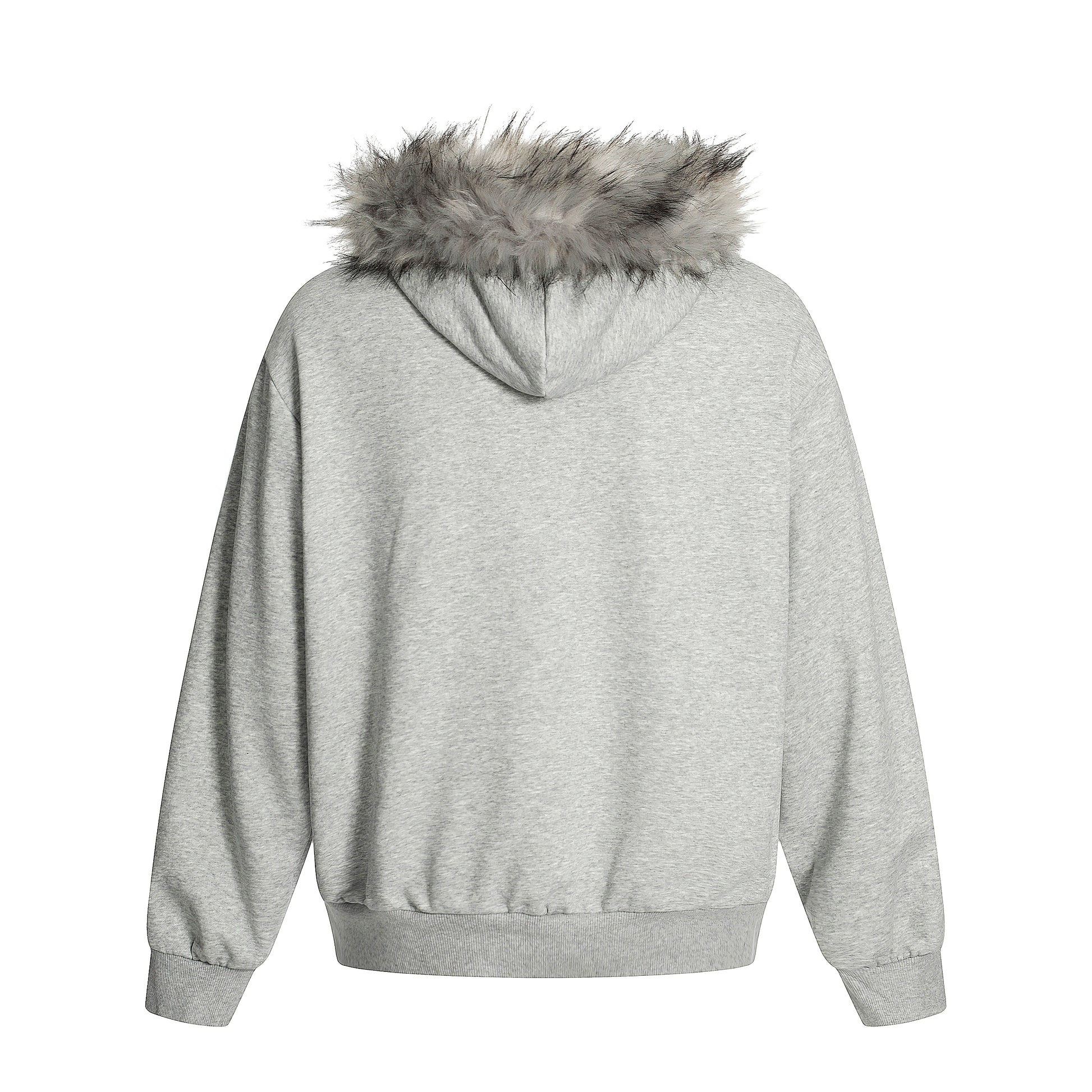 Gothic Fur Collar | Zip Up Hoodie - Santo 