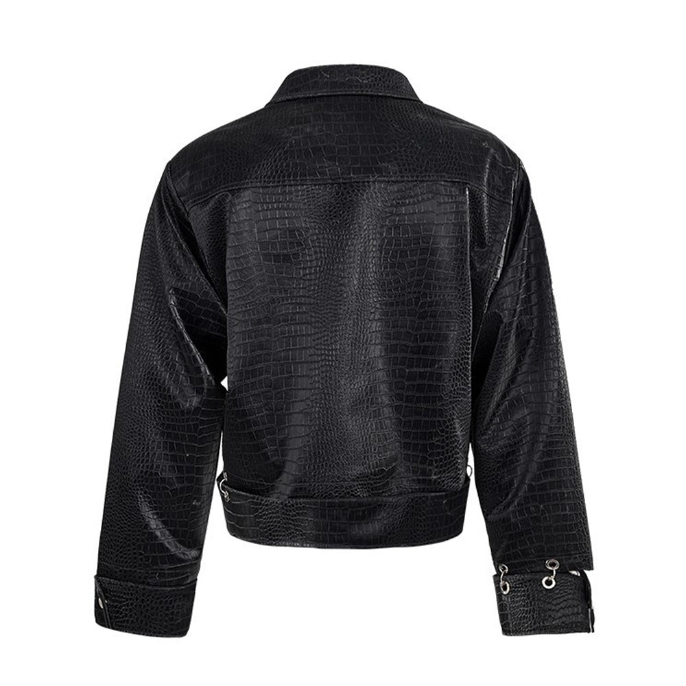 Croc Embossed PU | Street Jacket - Santo 