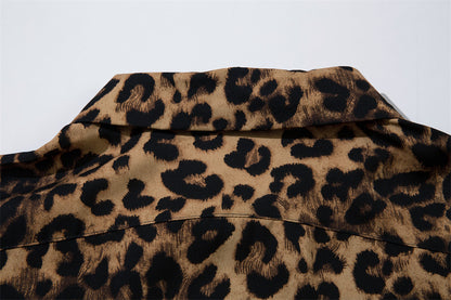 "Leopard Print Short Sleeve" T Shirt - Santo 