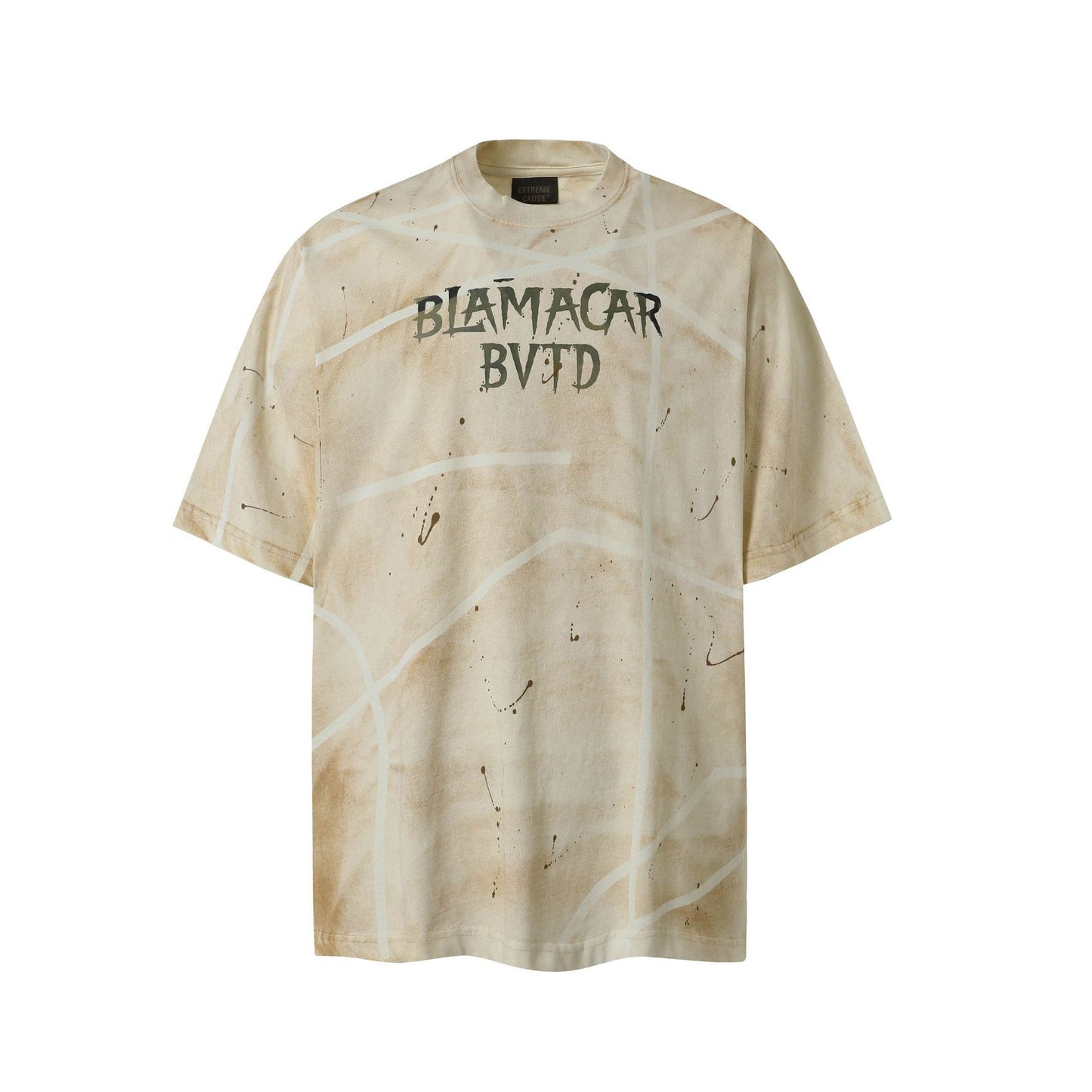 Marble Street Print | Distressed T-Shirt - Santo 