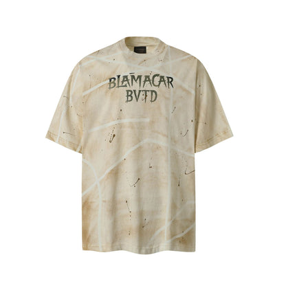 Marble Street Print | Distressed T-Shirt - Santo 