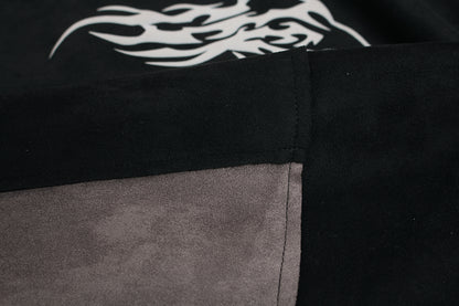 Metal Letter Cross Print | Gothic Hoodie - Santo 