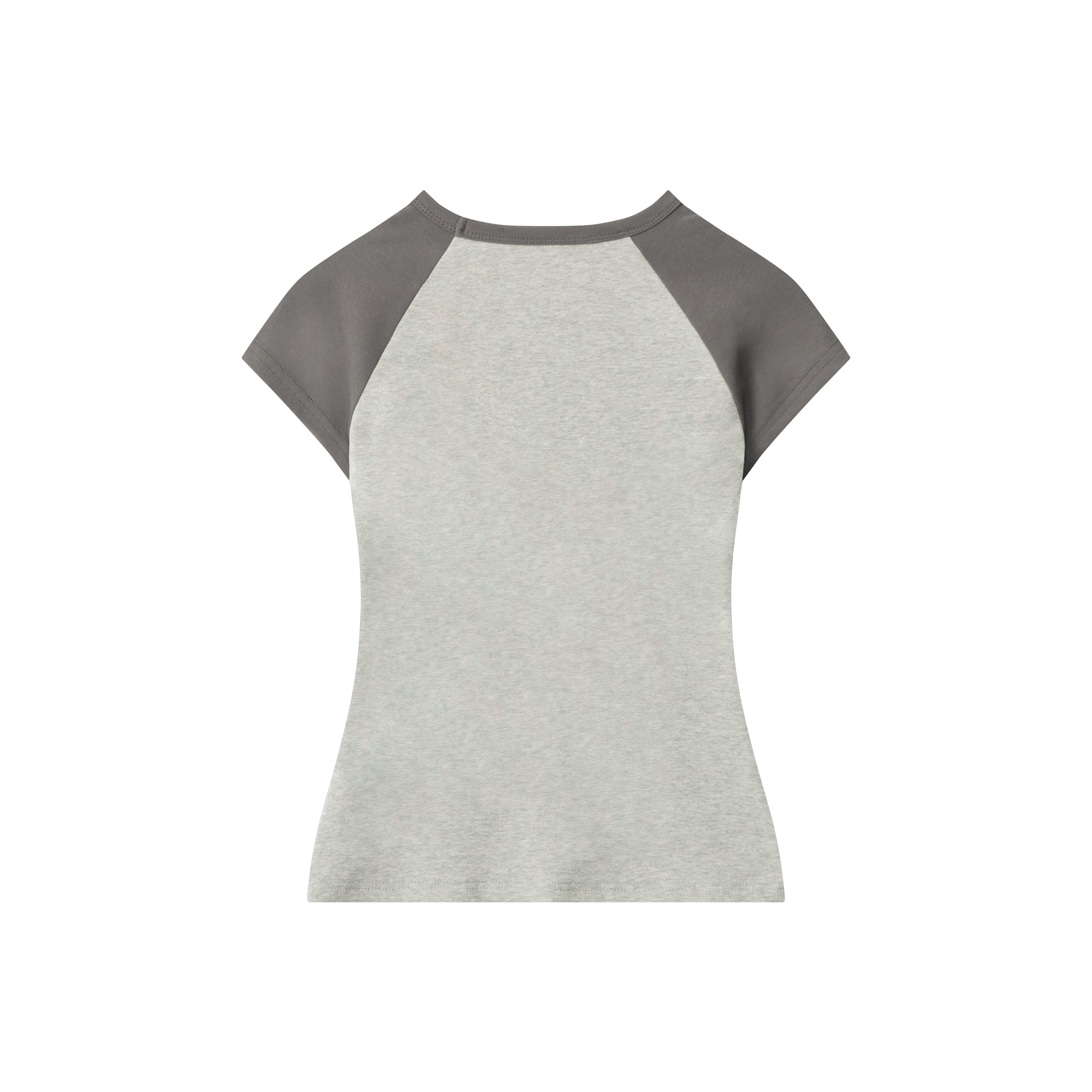 Grunge Cross | Fitted Graphic Raglan Tee