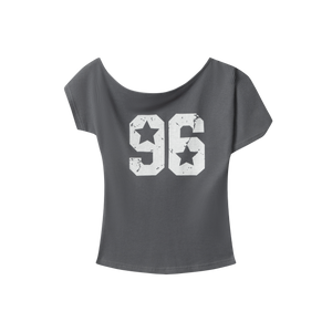 Varsity Star | Off-Shoulder Graphic Tee