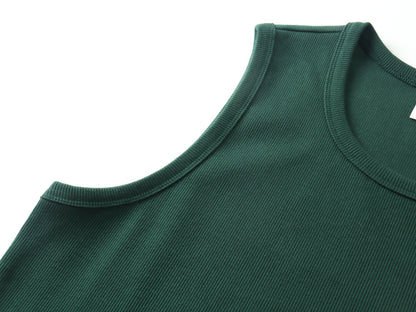 Pure Form | Ribbed Sleeveless Tank - Santo 