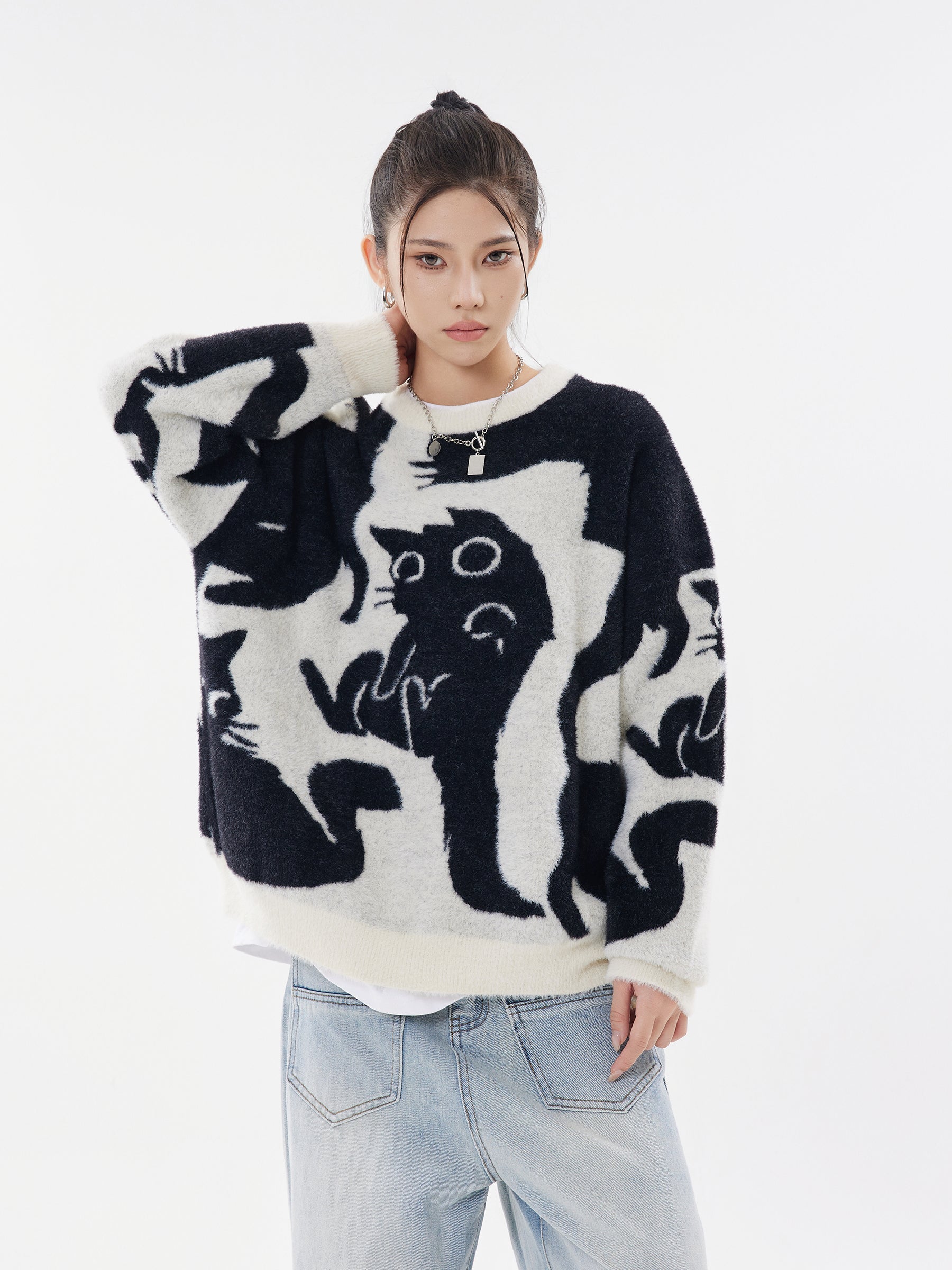 Cat Craze | Casual Knit Jumper