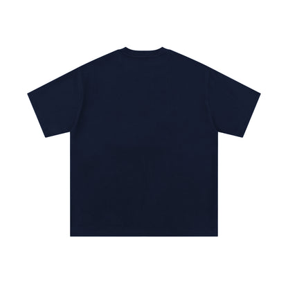 Fuzzy Cat | Embroidered Playful Tee - Santo 