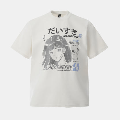 Anime Girl | Oversized T-shirt - Santo 