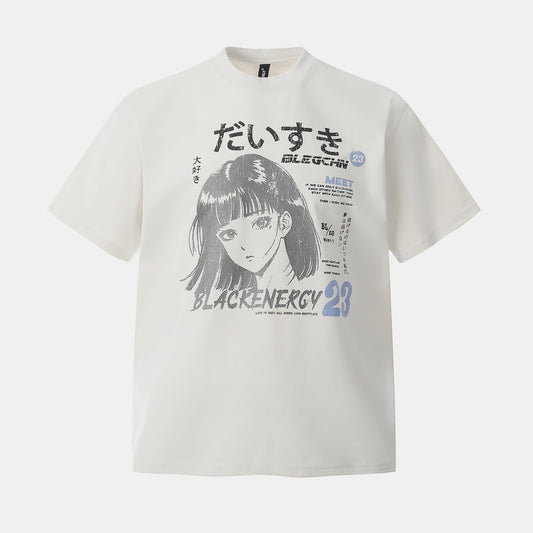 Anime Girl | Oversized T-shirt - Santo 