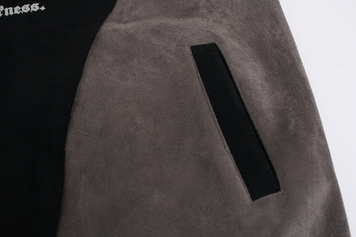 Metal Letter Cross Print | Gothic Hoodie - Santo 