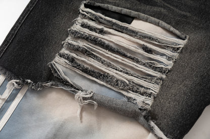 Deconstructed Distressed | Striped Jeans - Santo 