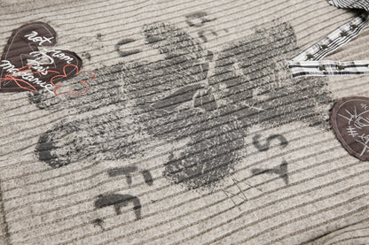 Vintage Plaid Teddy | V-Neck Sweatshirt - Santo 