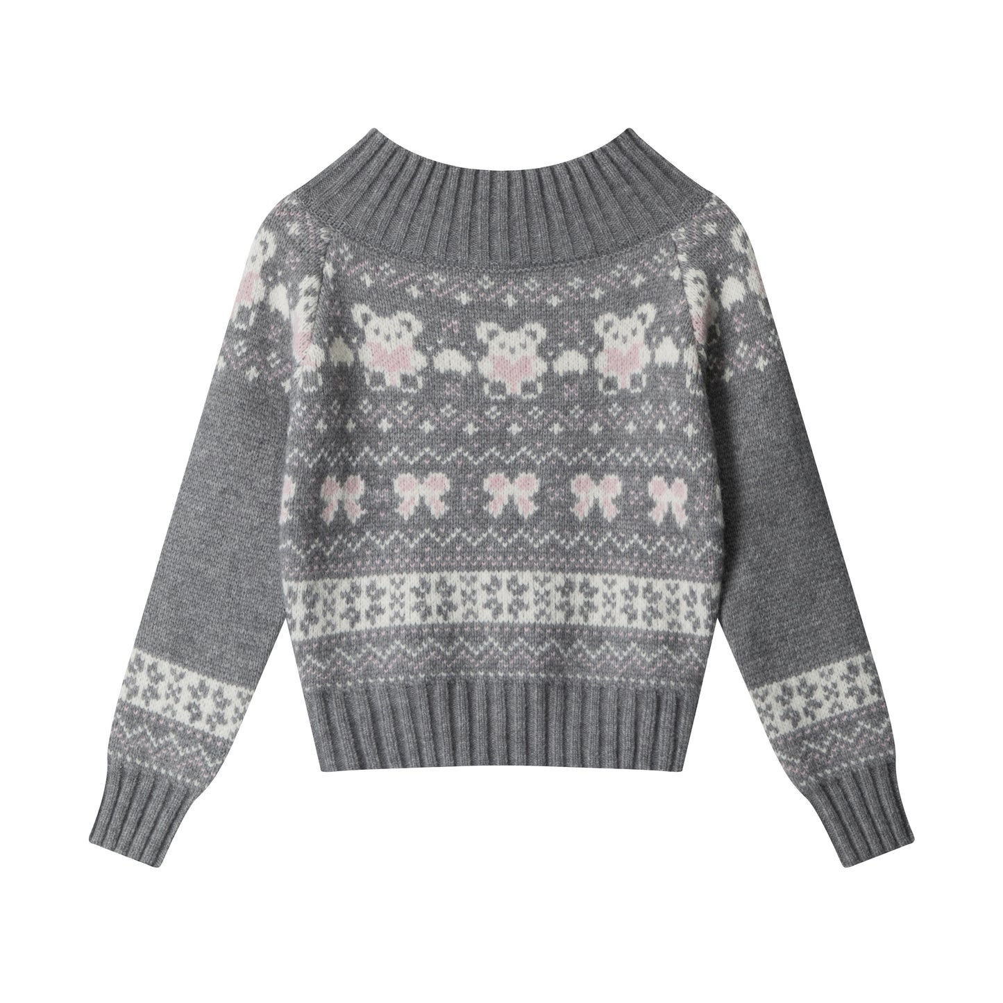 Kitten Knit | Fair Isle Cropped Sweater - Santo 