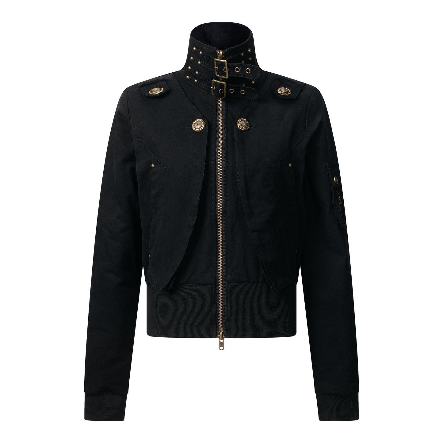 Shadow Armor | Cropped Vegan Leather Jacket