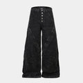 Crinkle Washed Structure | Baggy Jeans - Santo 