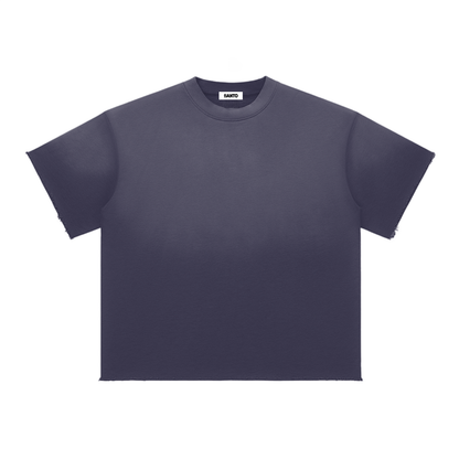 Faded Raw Edge T-Shirt