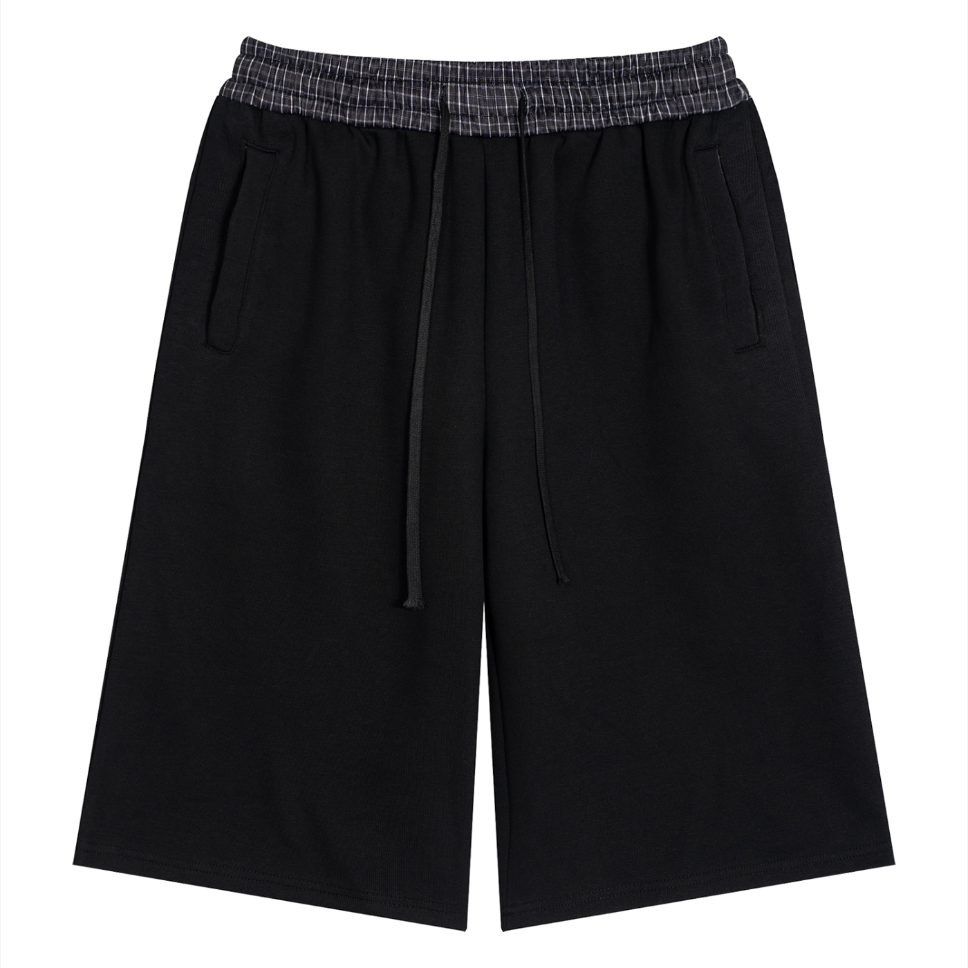 SANTO Essentials Plaid Waistband Shorts