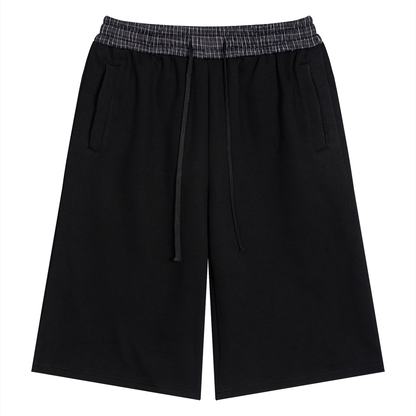 SANTO Essentials Plaid Waistband Shorts