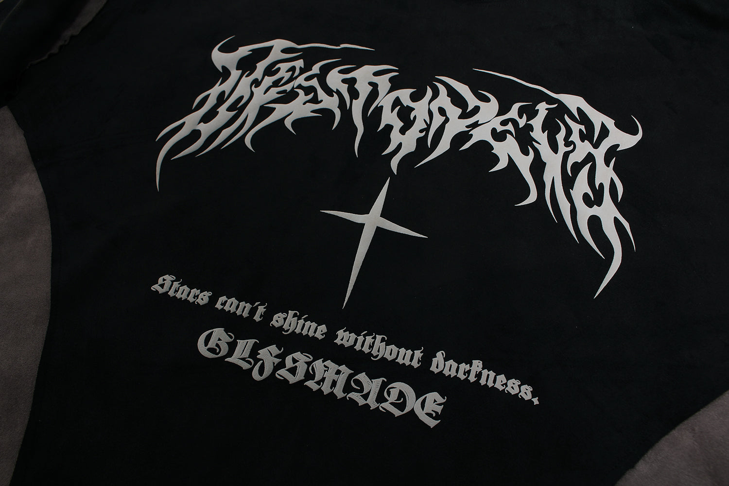 Gleamade | Gothic Cross Graphic Hoodie