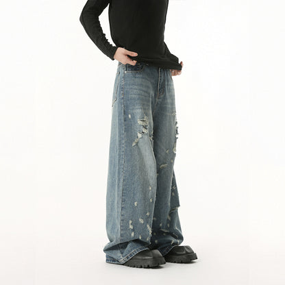 Jeans leopardati con coulisse