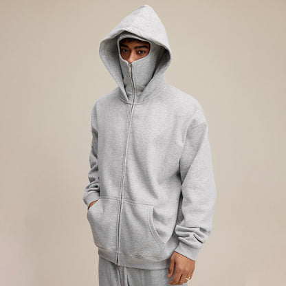 Windproof Mask | Oversized Zip Up Hoodie - Santo 