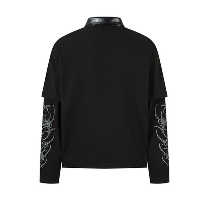 Dark Verse Graphic | Layered Sweatshirt - Santo 