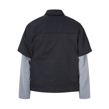 Striped Layered Design | Casual Sweatshirt - Santo 