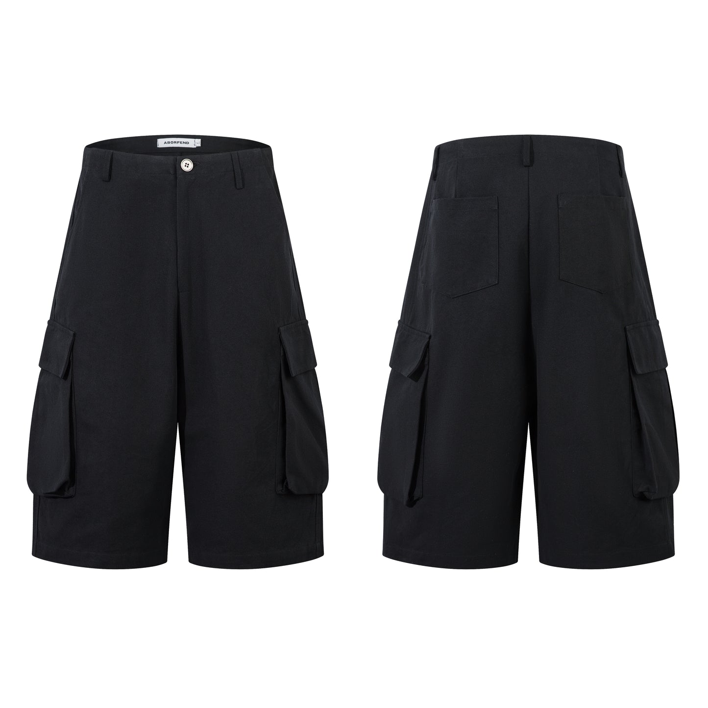 Black utility | cargo shorts - Santo 