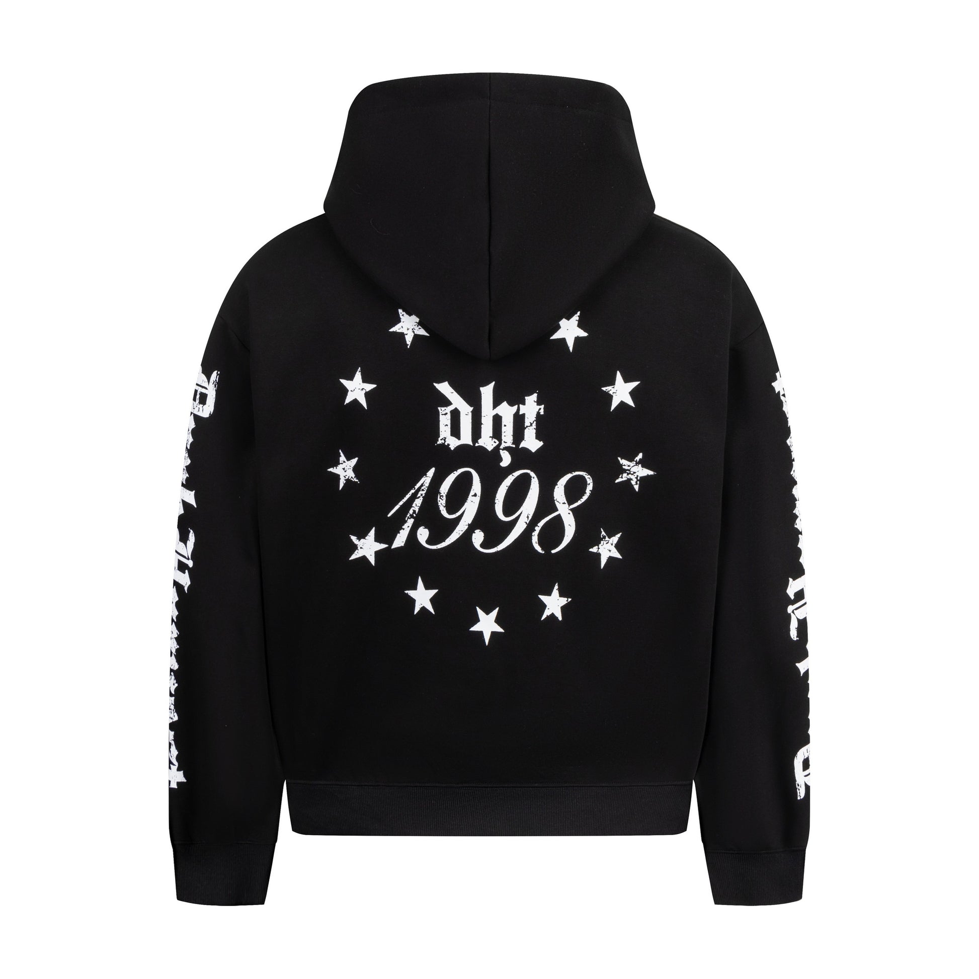 Gothic Cross Print | Zip Up Hoodie - Santo 