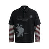 Vintage Striped Layered | Polo Sweatshirt - Santo 
