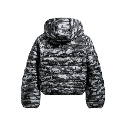 Camo Panel | Short Puffer Jacket