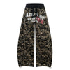 Camo Storm | Printed Drawstring Cargo Pants